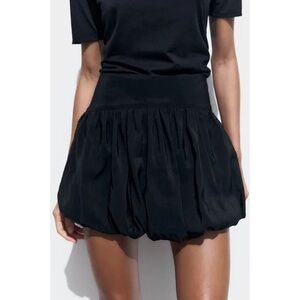 Zara Bubble Crushed Satin Skort